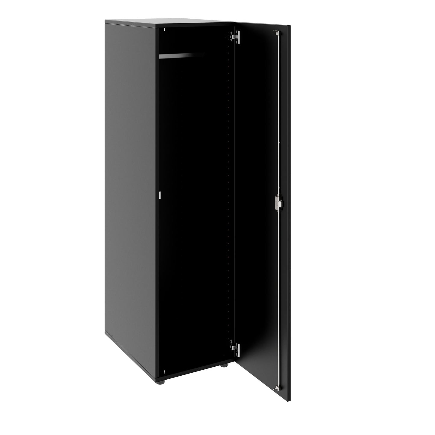 PRO Gabinetto di Cloakroom | 4 OH, 400 - 600 x 1510 mm, morbido, nero