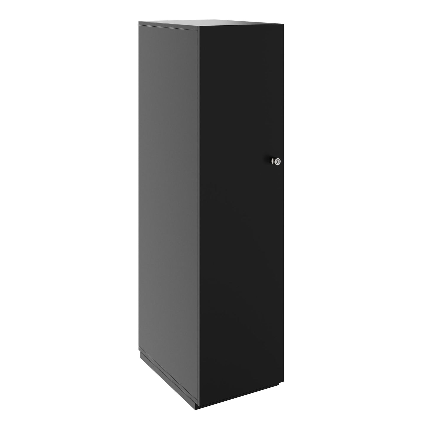PRO Gabinetto di Cloakroom | 4 OH, 400 - 600 x 1510 mm, morbido, nero