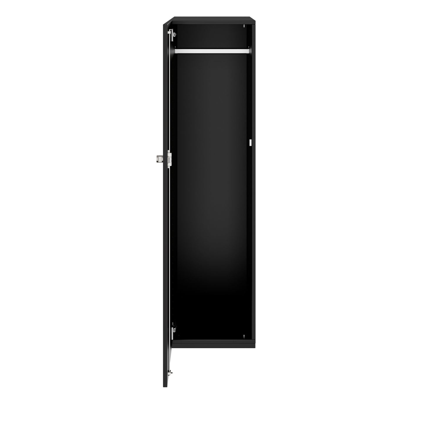 PRO Gabinetto di Cloakroom | 4 OH, 400 - 600 x 1510 mm, morbido, nero