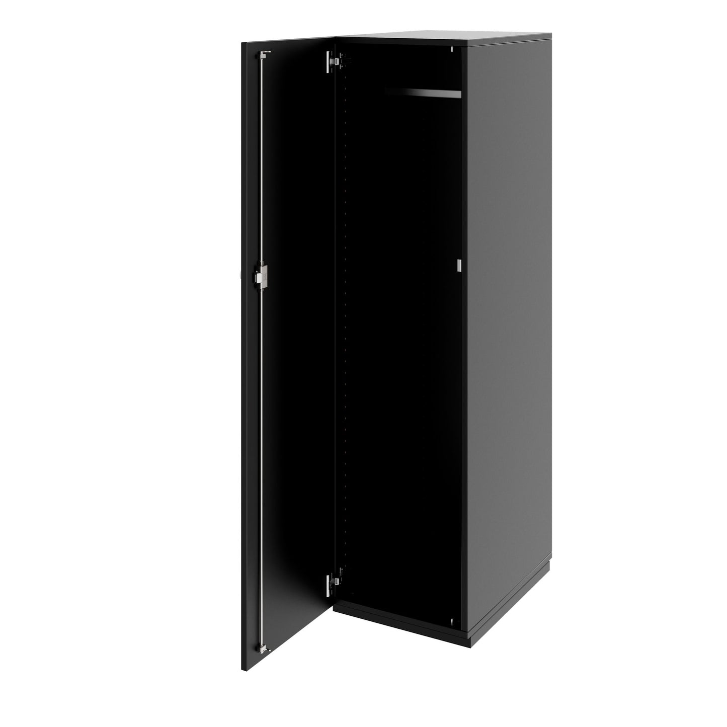PRO Gabinetto di Cloakroom | 4 OH, 400 - 600 x 1510 mm, morbido, nero