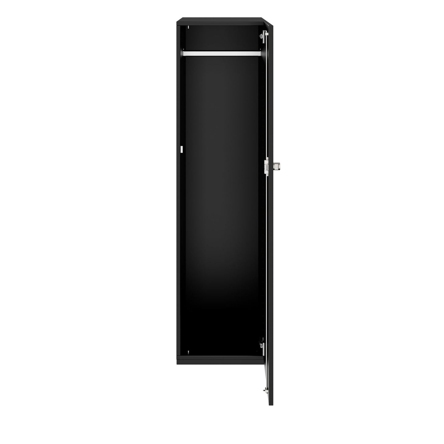 PRO Gabinetto di Cloakroom | 4 OH, 400 - 600 x 1510 mm, morbido, nero