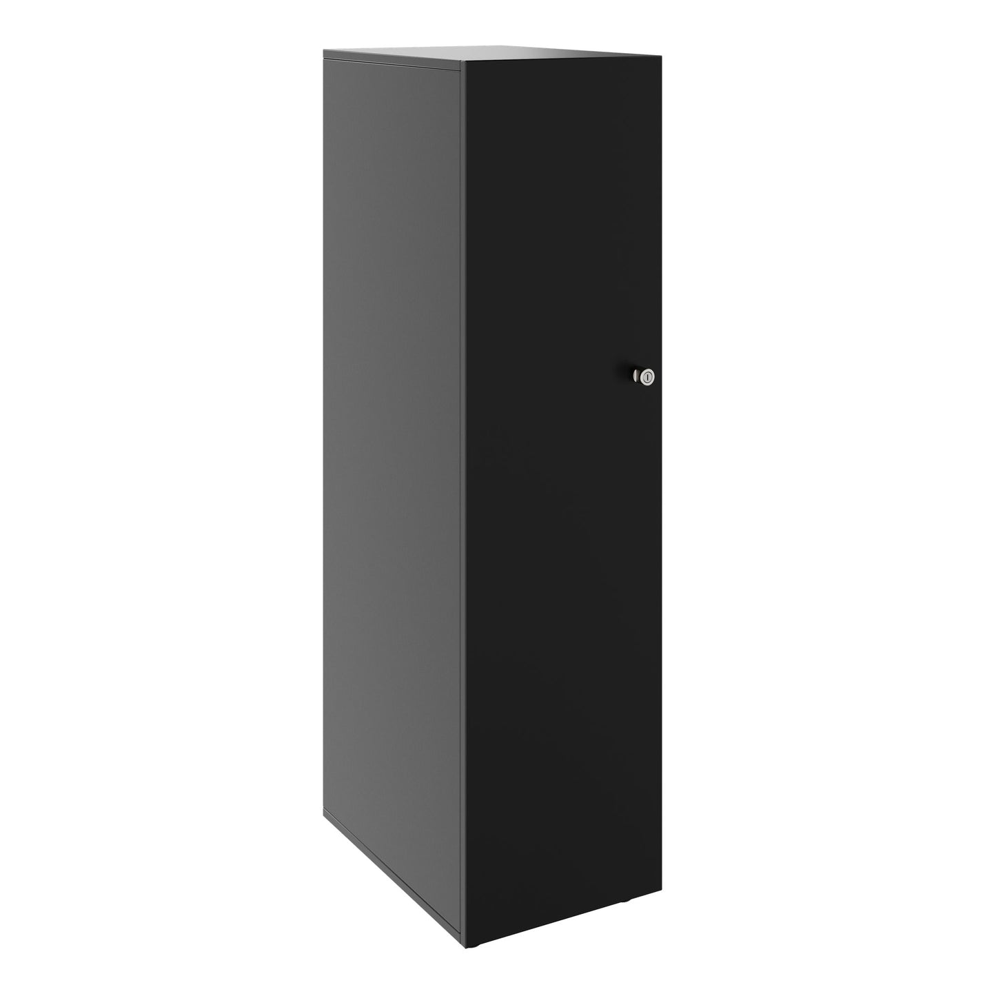 PRO Gabinetto di Cloakroom | 4 OH, 400 - 600 x 1510 mm, morbido, nero