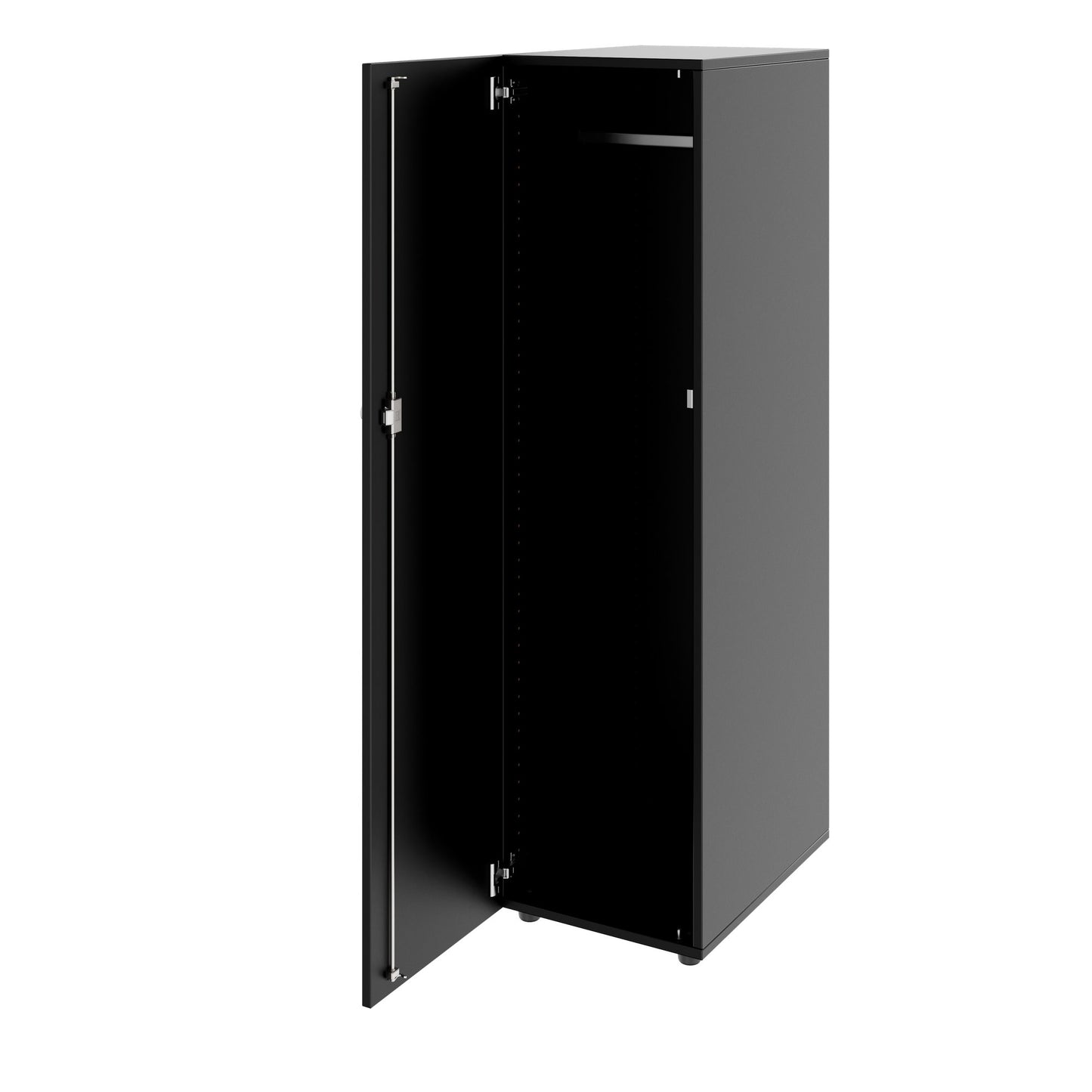 PRO Gabinetto di Cloakroom | 4 OH, 400 - 600 x 1510 mm, morbido, nero