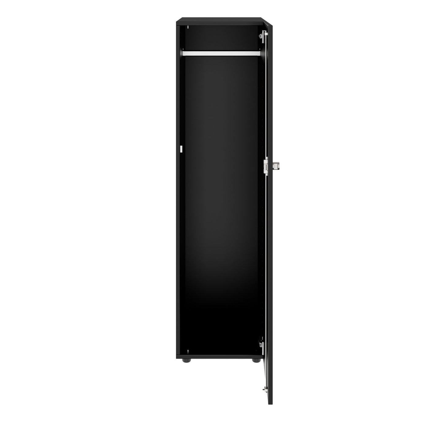 PRO Gabinetto di Cloakroom | 4 OH, 400 - 600 x 1510 mm, morbido, nero