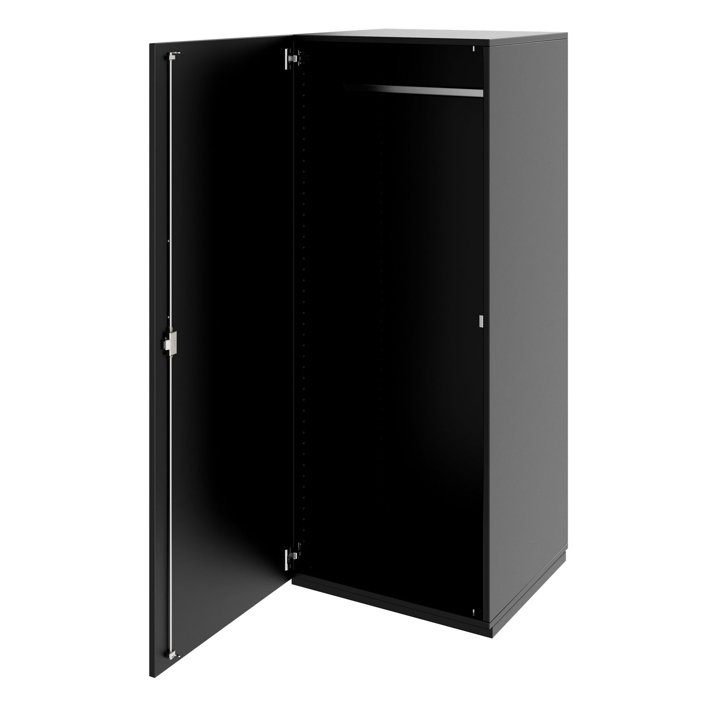 PRO Gabinetto di Cloakroom | 4 OH, 400 - 600 x 1510 mm, morbido, nero