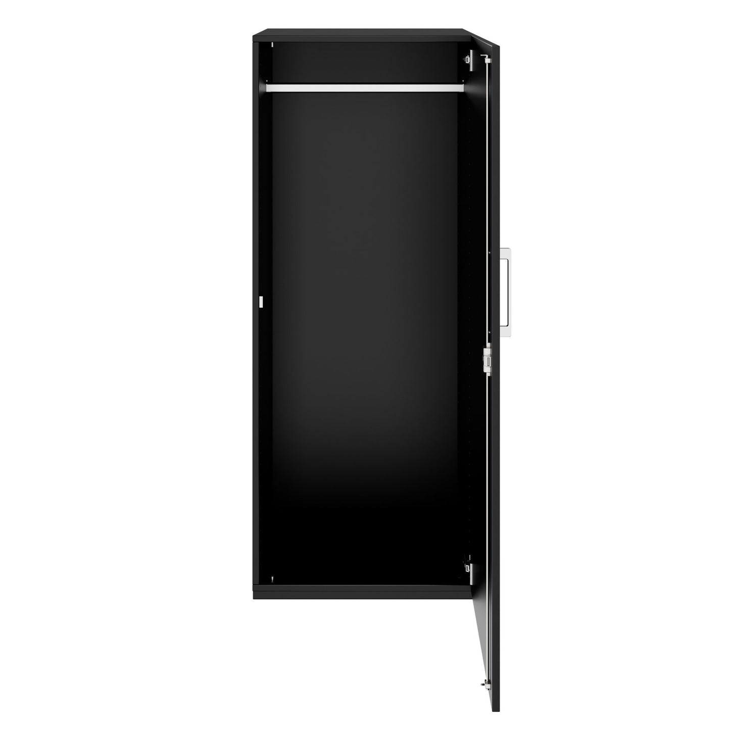 PRO Gabinetto di Cloakroom | 4 OH, 400 - 600 x 1510 mm, morbido, nero