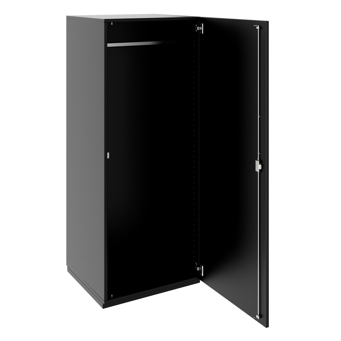 PRO Gabinetto di Cloakroom | 4 OH, 400 - 600 x 1510 mm, morbido, nero