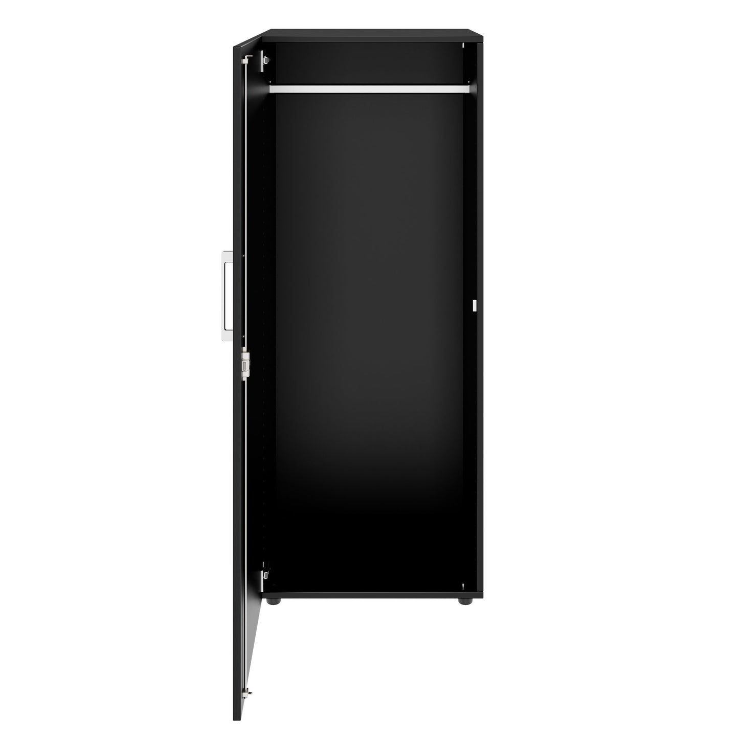 PRO Gabinetto di Cloakroom | 4 OH, 400 - 600 x 1510 mm, morbido, nero
