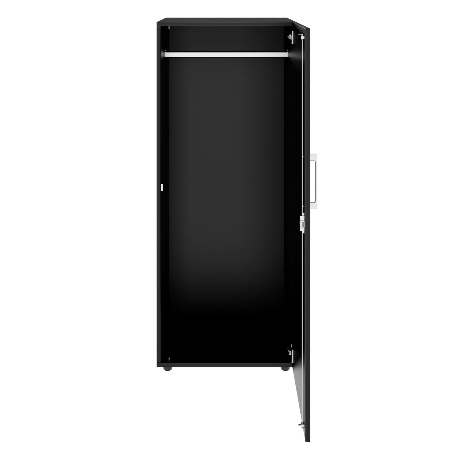 PRO Gabinetto di Cloakroom | 4 OH, 400 - 600 x 1510 mm, morbido, nero