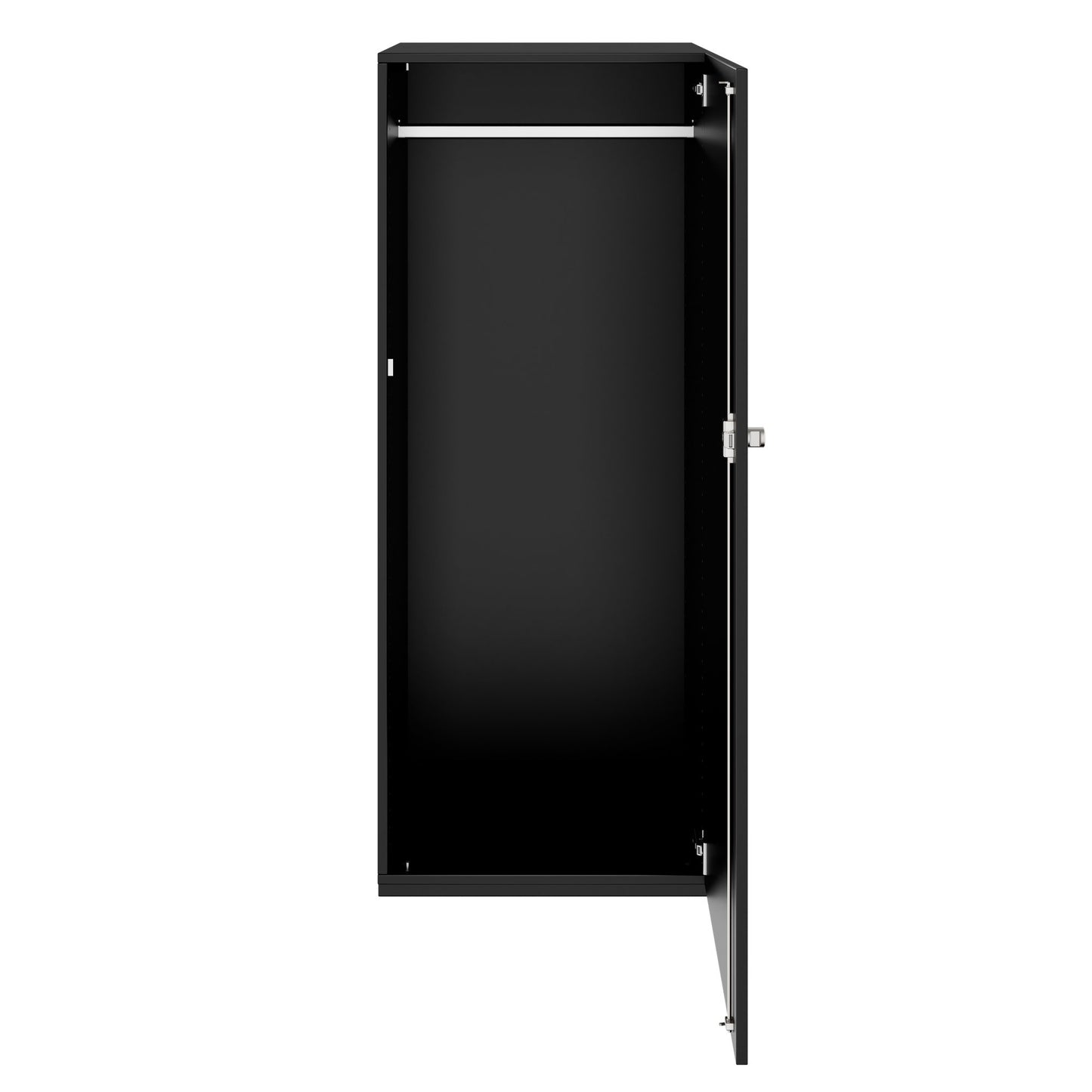 PRO Gabinetto di Cloakroom | 4 OH, 400 - 600 x 1510 mm, morbido, nero