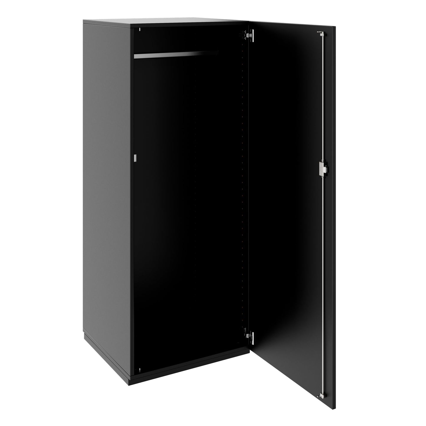 PRO Gabinetto di Cloakroom | 4 OH, 400 - 600 x 1510 mm, morbido, nero