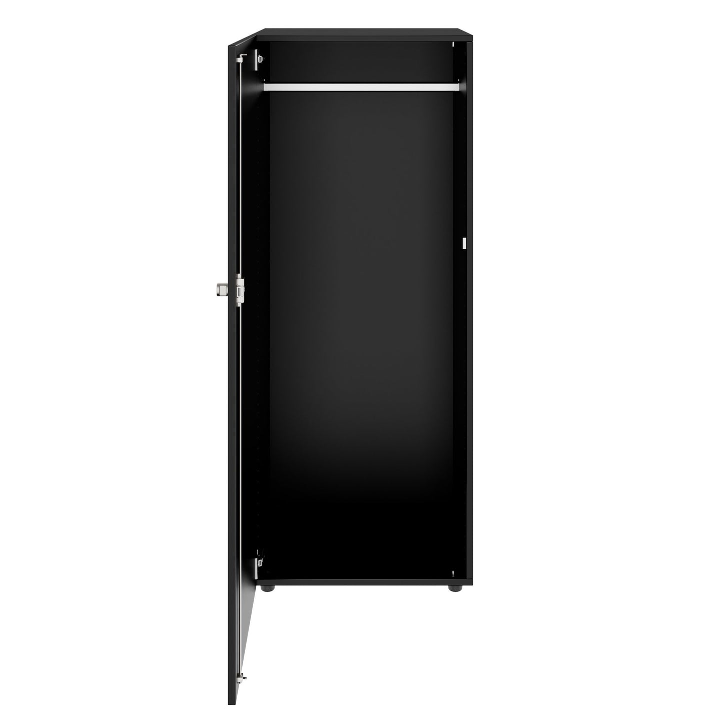 PRO Gabinetto di Cloakroom | 4 OH, 400 - 600 x 1510 mm, morbido, nero