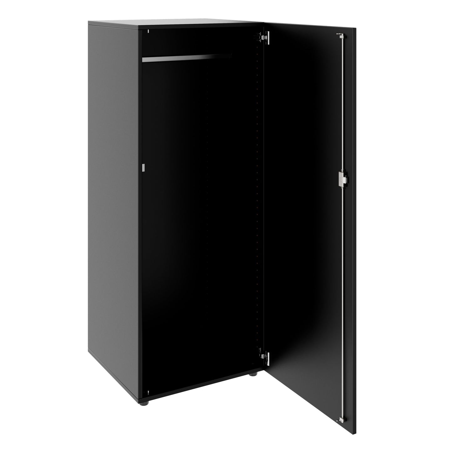 PRO Gabinetto di Cloakroom | 4 OH, 400 - 600 x 1510 mm, morbido, nero