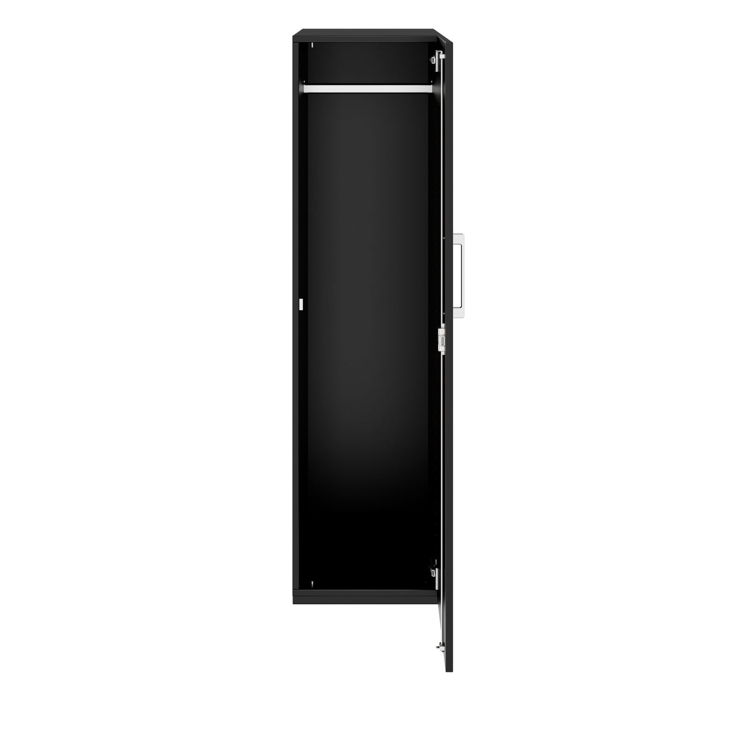PRO Gabinetto di Cloakroom | 4 OH, 400 - 600 x 1510 mm, morbido, nero