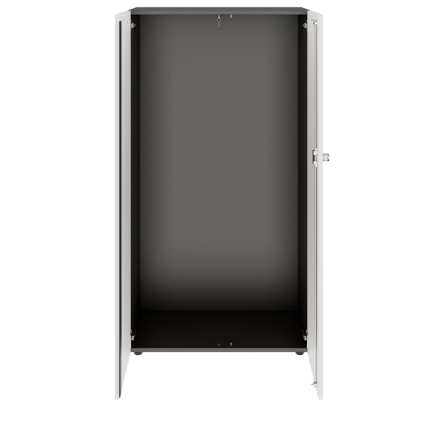 PRO Gabinetto di Cloakroom | 4 OH, 800 - 1000 x 1510 mm, morbido -close, grafite / bianco
