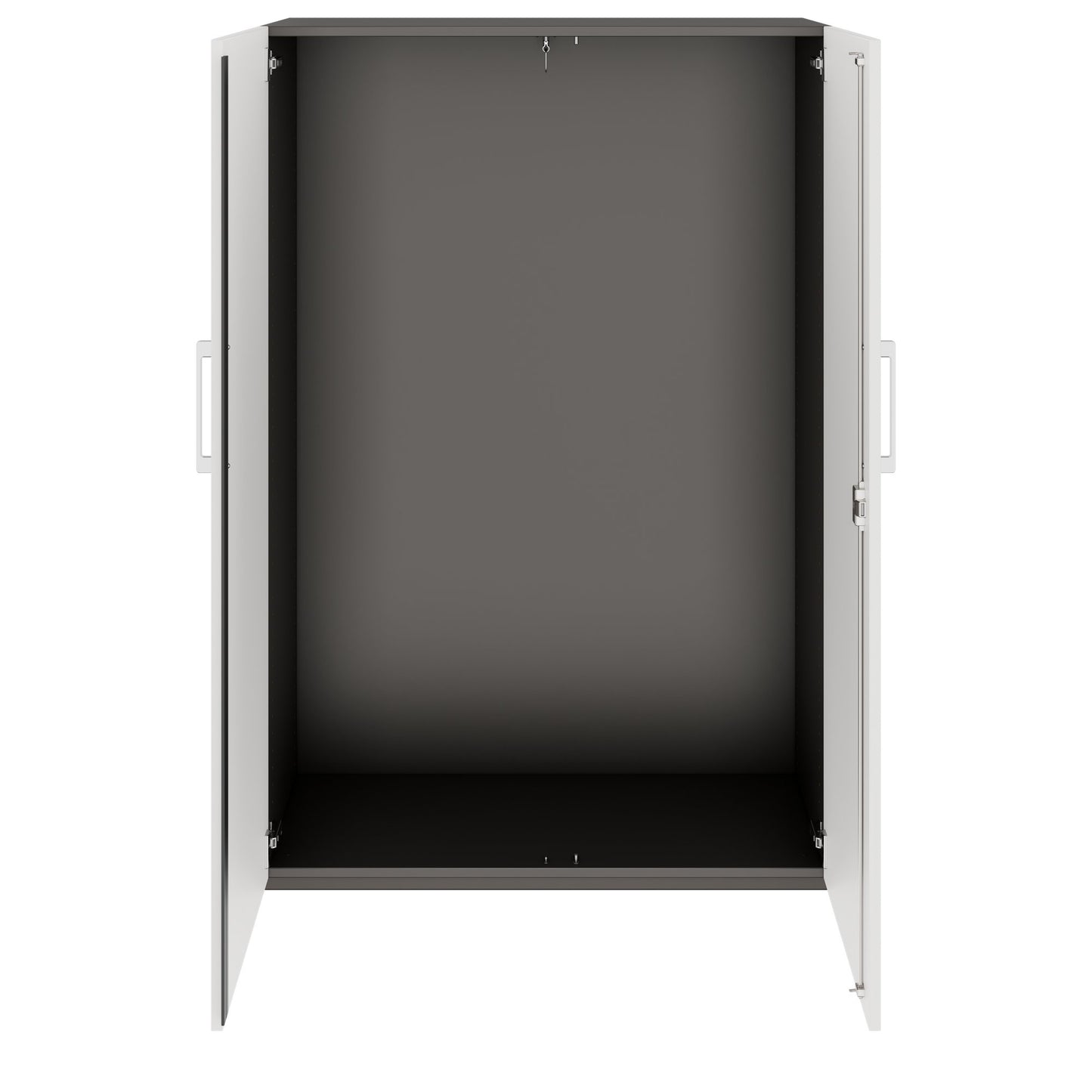 PRO Gabinetto di Cloakroom | 4 OH, 800 - 1000 x 1510 mm, morbido -close, grafite / bianco