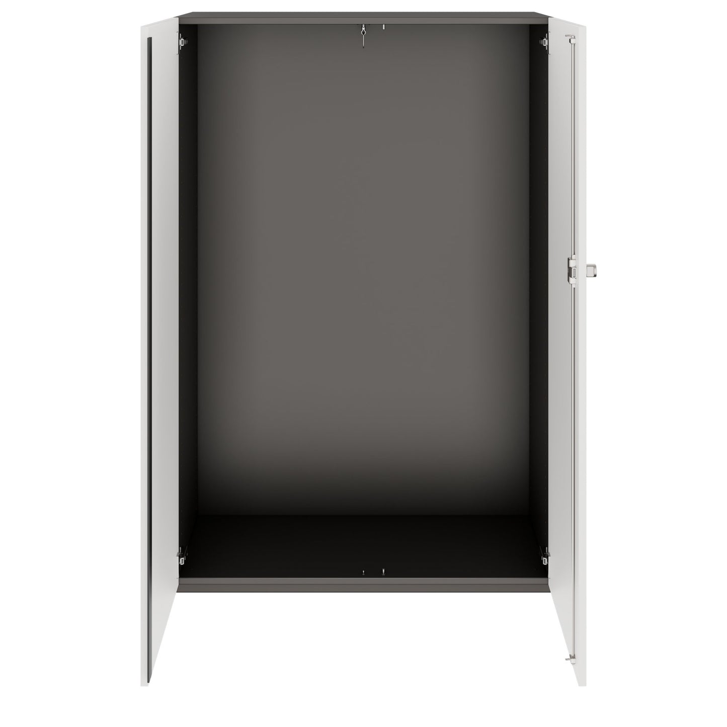 PRO Gabinetto di Cloakroom | 4 OH, 800 - 1000 x 1510 mm, morbido -close, grafite / bianco
