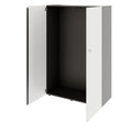 PRO Garderobenschrank | 4 OH, 800 - 1000 x 1510 mm, Soft-Close, Graphit / Weiß - 4 Thumbnail Image