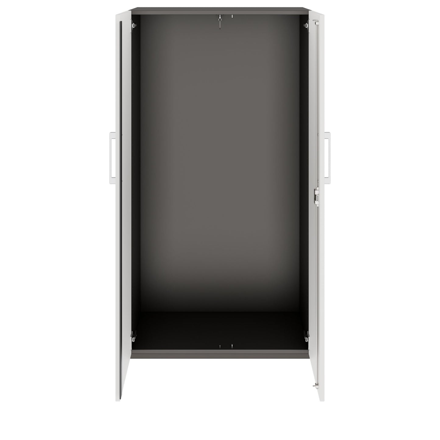 PRO Gabinetto di Cloakroom | 4 OH, 800 - 1000 x 1510 mm, morbido -close, grafite / bianco