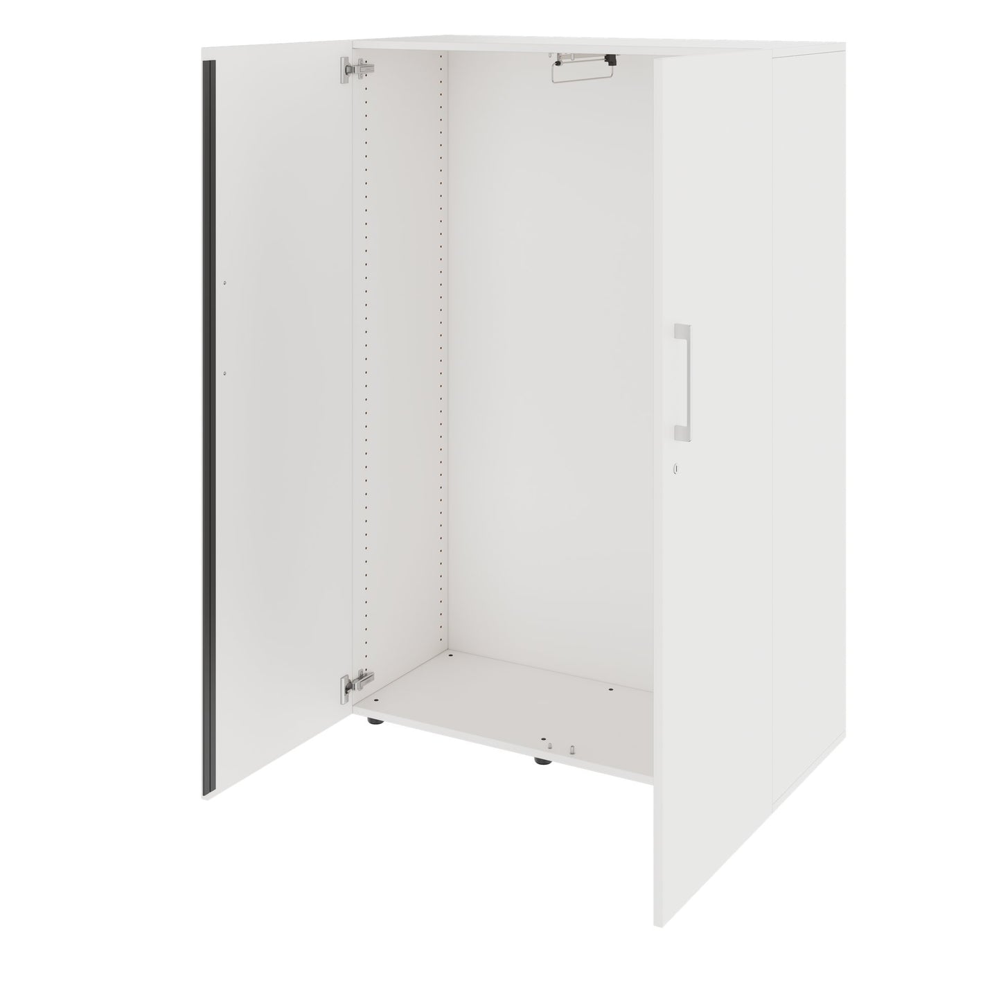 PRO Gabinetto di Cloakroom | 4 OH, 800 - 1000 x 1510 mm, morbido -close, bianco
