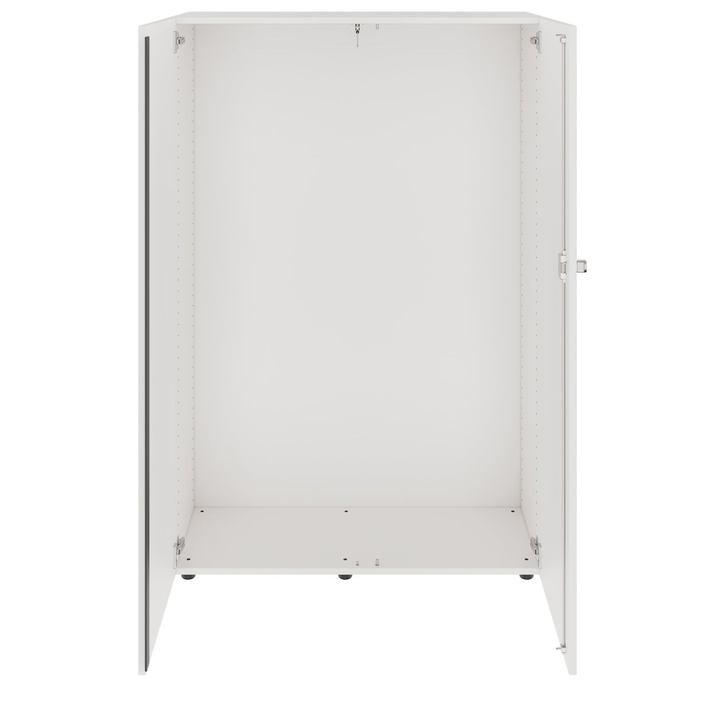 PRO Gabinetto di Cloakroom | 4 OH, 800 - 1000 x 1510 mm, morbido -close, bianco