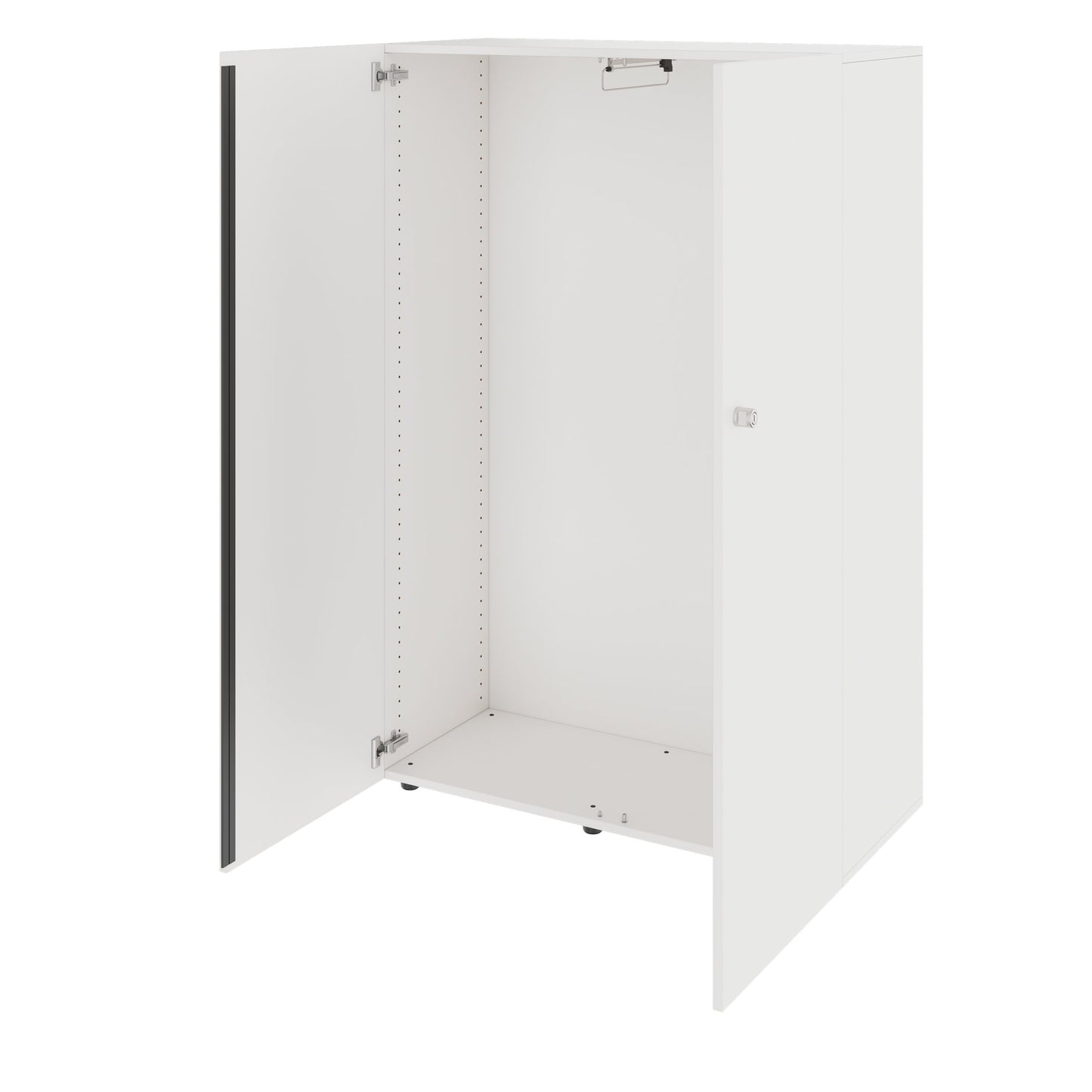 PRO Gabinetto di Cloakroom | 4 OH, 800 - 1000 x 1510 mm, morbido -close, bianco