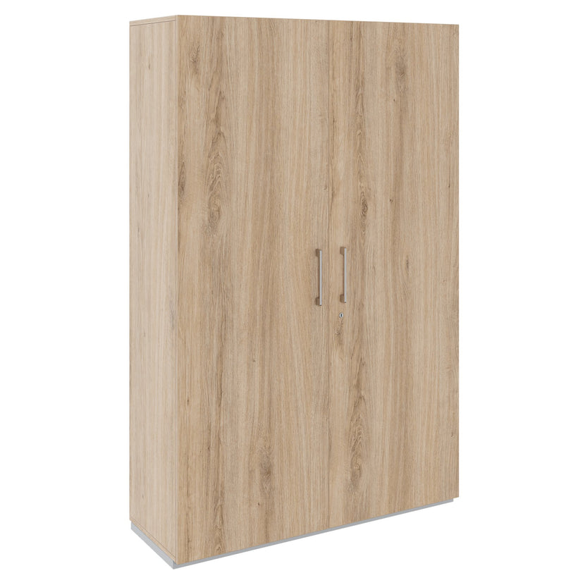 PRO Gabinetto di Cloakroom | 5 OH, 1200 x 1880 mm, con scaffale, chiusura morbida, quercia naturale