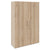 PRO Gabinetto di Cloakroom | 5 OH, 1200 x 1880 mm, con scaffale, chiusura morbida, quercia naturale
