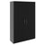 PRO Gabinetto di Cloakroom | 5 OH, 1200 x 1880 mm, con scaffale, morbido, nero