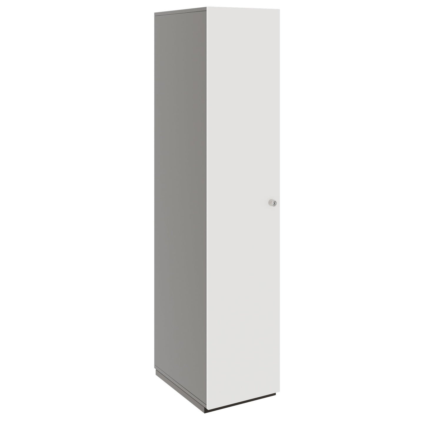 PRO Gabinetto di Cloakroom | 5 OH, 400 - 600 x 1880 mm, morbido -close, grafite / bianco