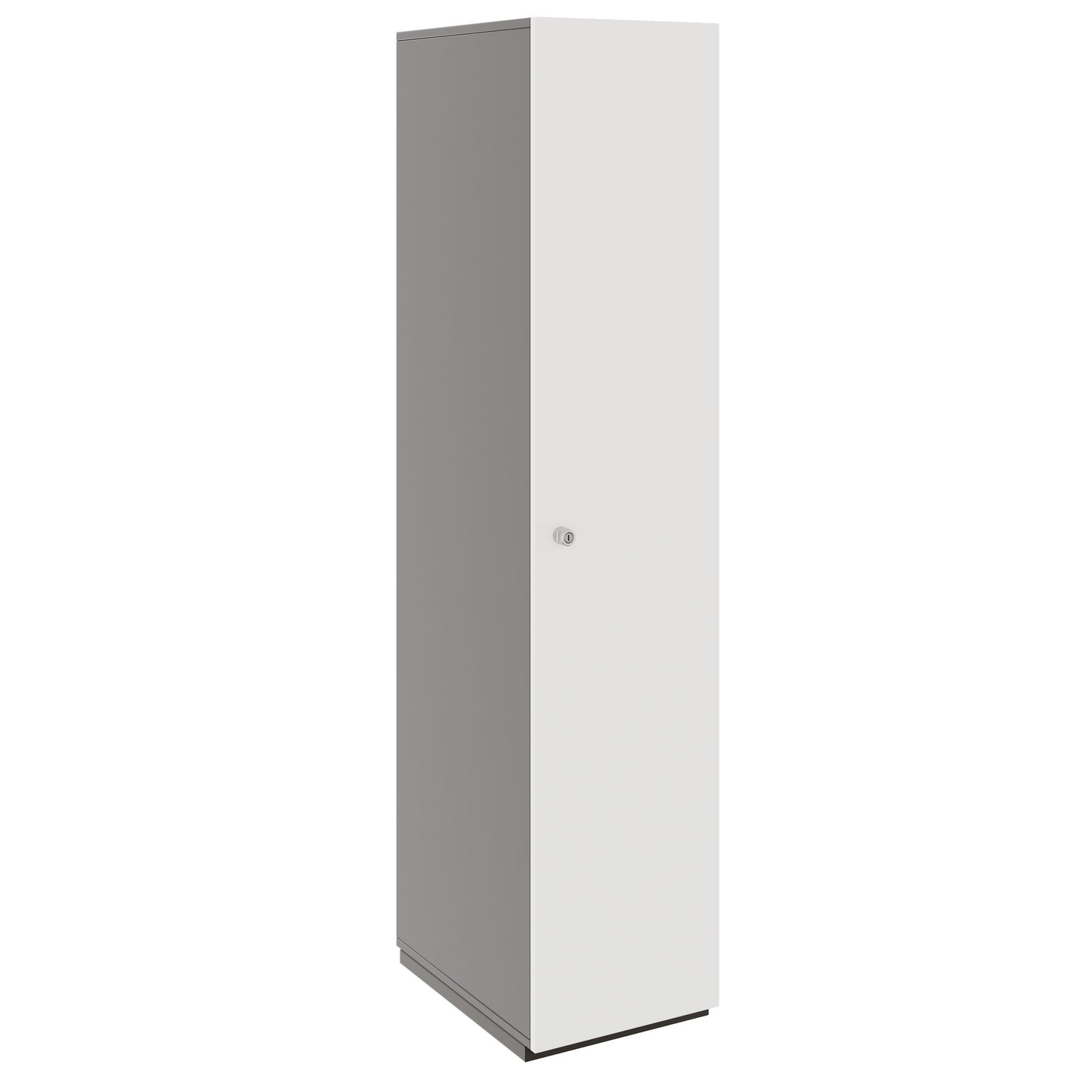 PRO Gabinetto di Cloakroom | 5 OH, 400 - 600 x 1880 mm, morbido -close, grafite / bianco