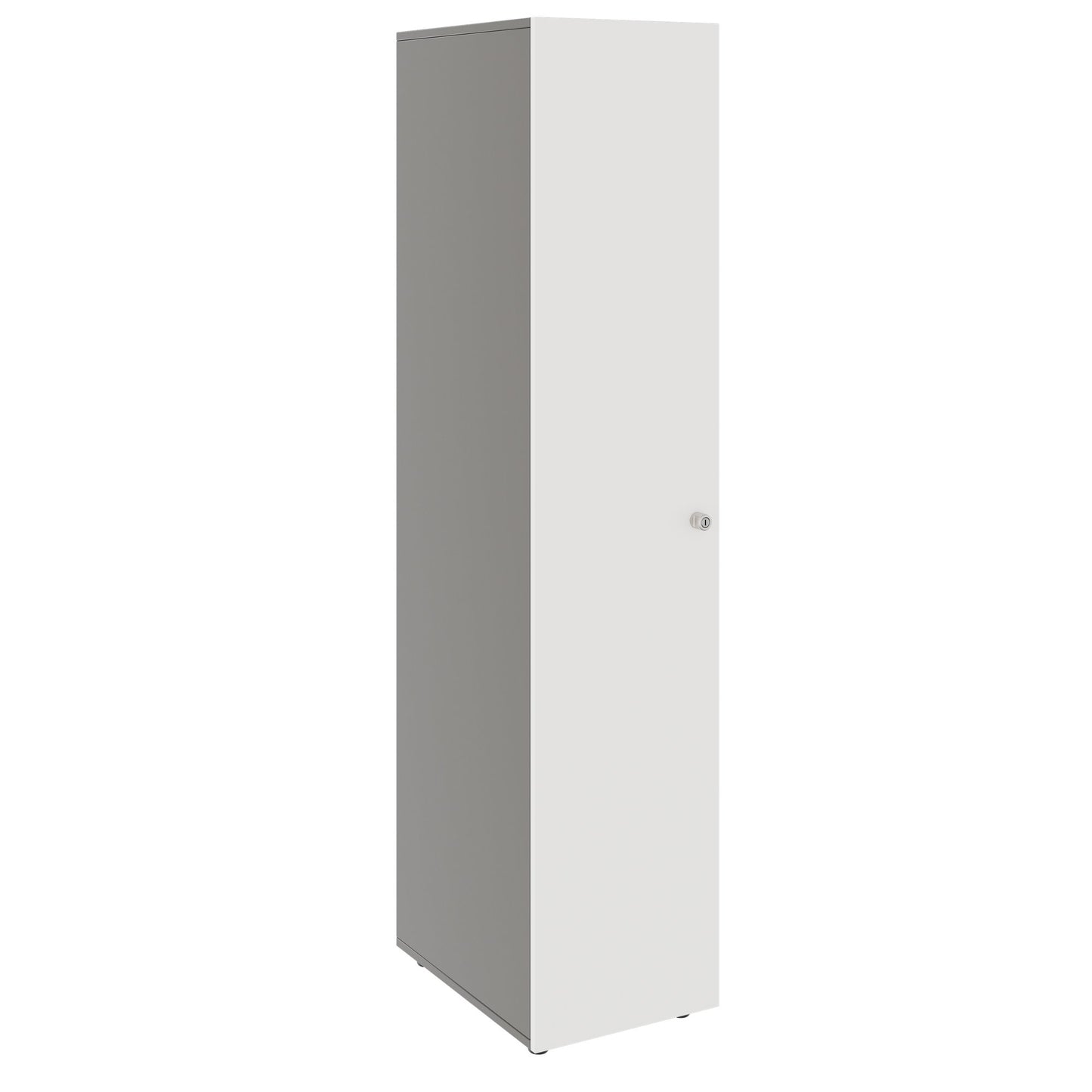 PRO Gabinetto di Cloakroom | 5 OH, 400 - 600 x 1880 mm, morbido -close, grafite / bianco