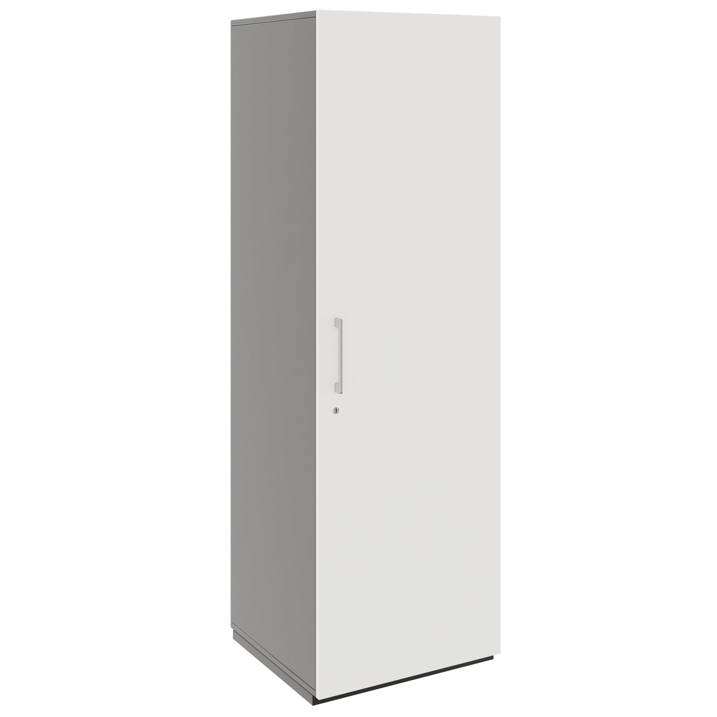 PRO Gabinetto di Cloakroom | 5 OH, 400 - 600 x 1880 mm, morbido -close, grafite / bianco