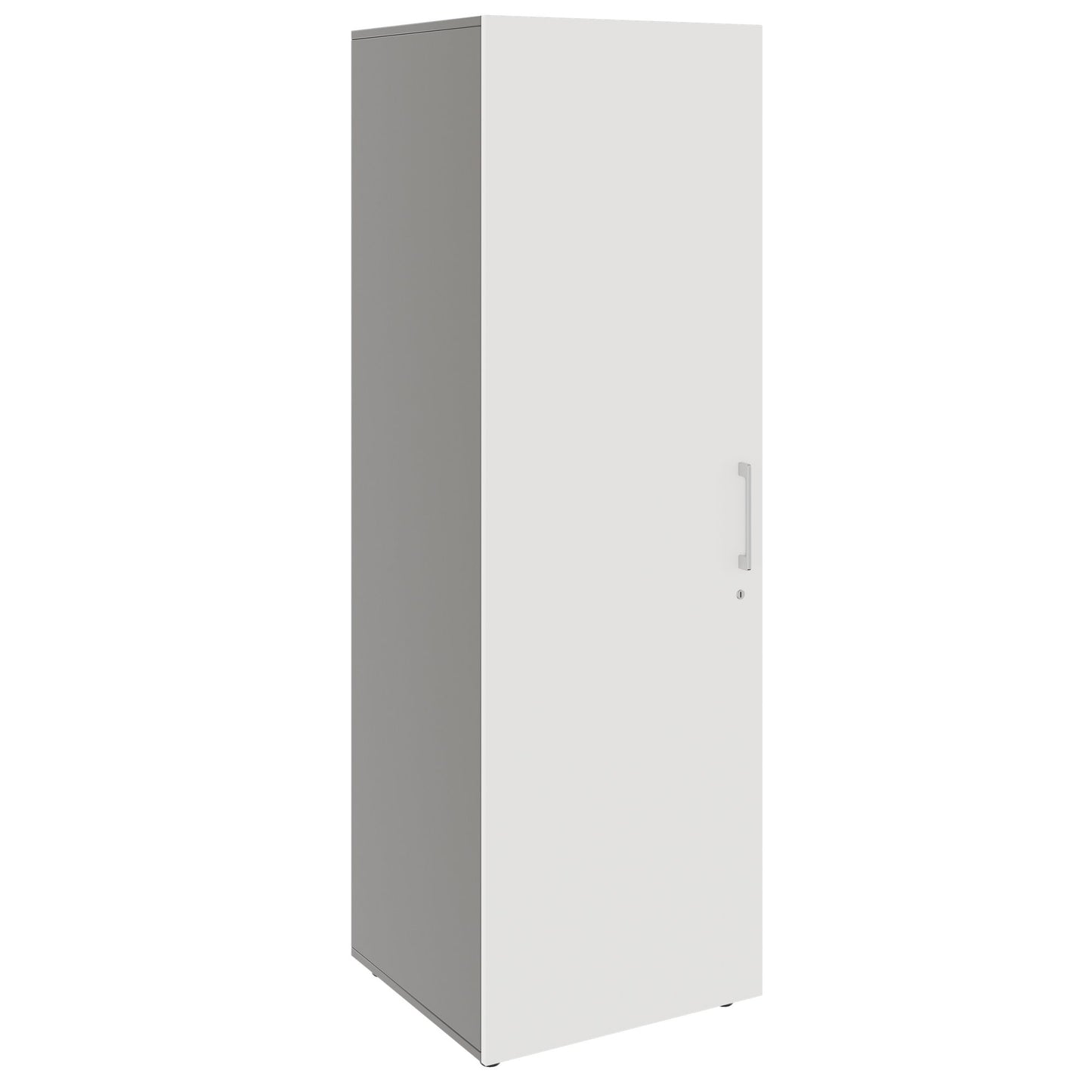 PRO Gabinetto di Cloakroom | 5 OH, 400 - 600 x 1880 mm, morbido -close, grafite / bianco