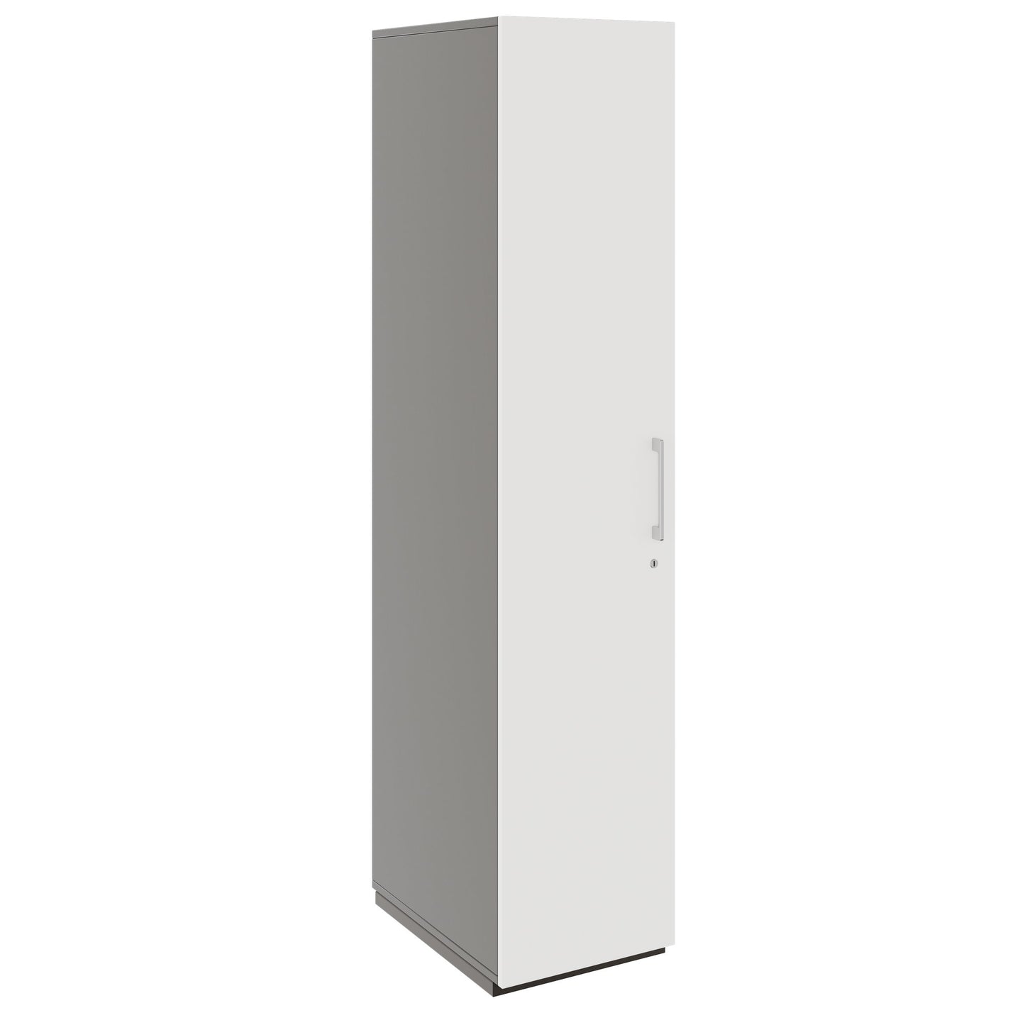PRO Gabinetto di Cloakroom | 5 OH, 400 - 600 x 1880 mm, morbido -close, grafite / bianco