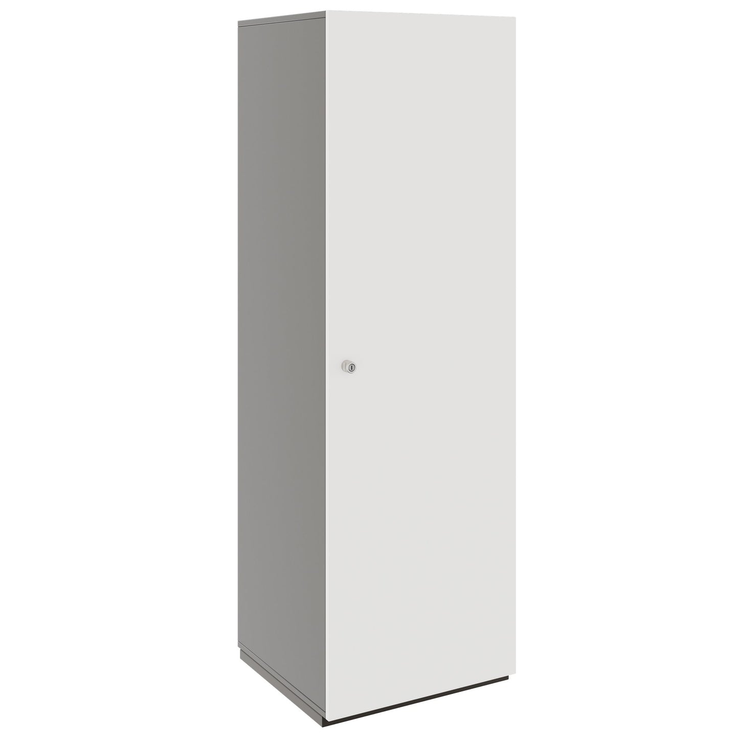 PRO Gabinetto di Cloakroom | 5 OH, 400 - 600 x 1880 mm, morbido -close, grafite / bianco