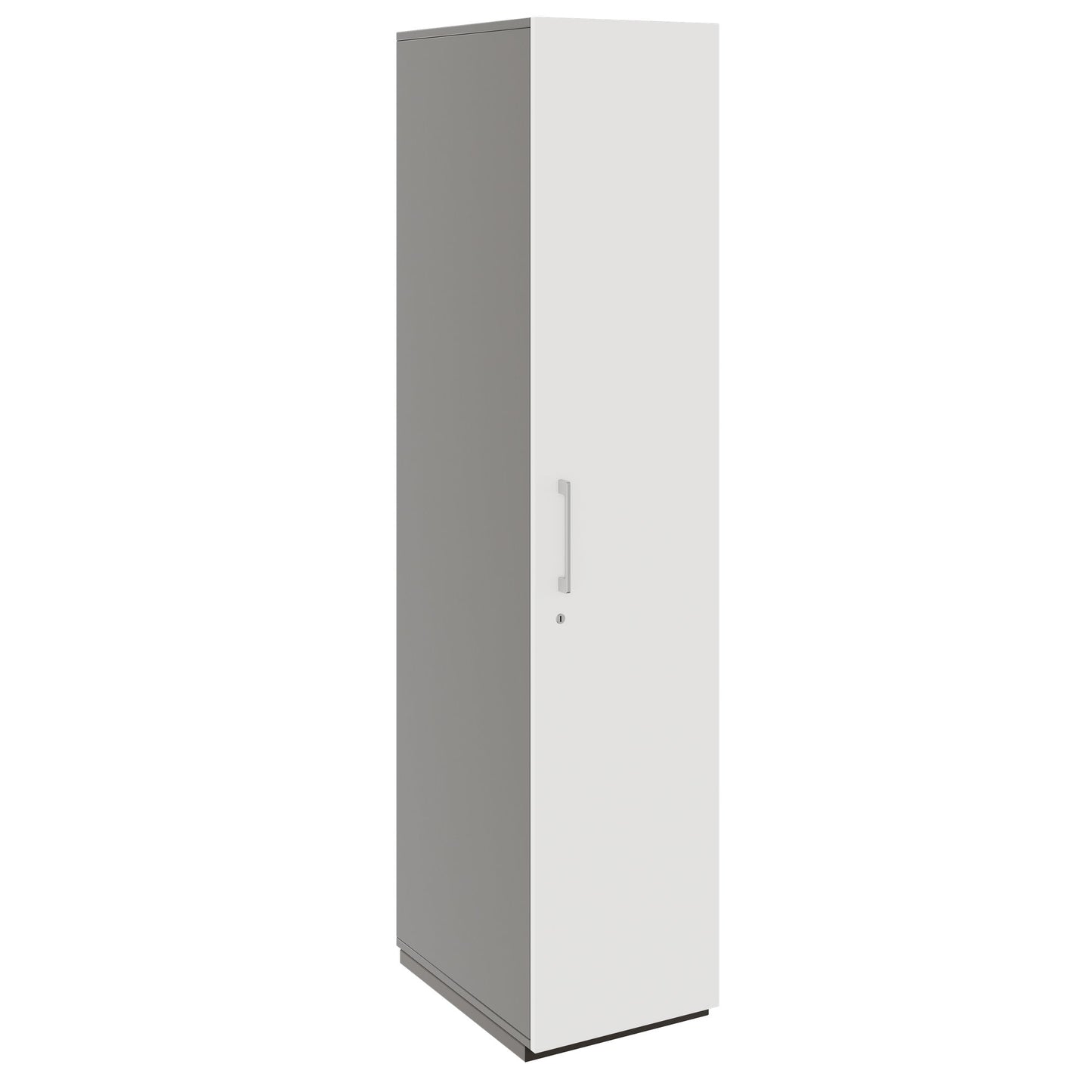 PRO Gabinetto di Cloakroom | 5 OH, 400 - 600 x 1880 mm, morbido -close, grafite / bianco
