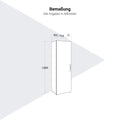 PRO Garderobenschrank | 5 OH, 400 - 600 x 1880 mm, Soft-Close, Grau - 13 Thumbnail Image
