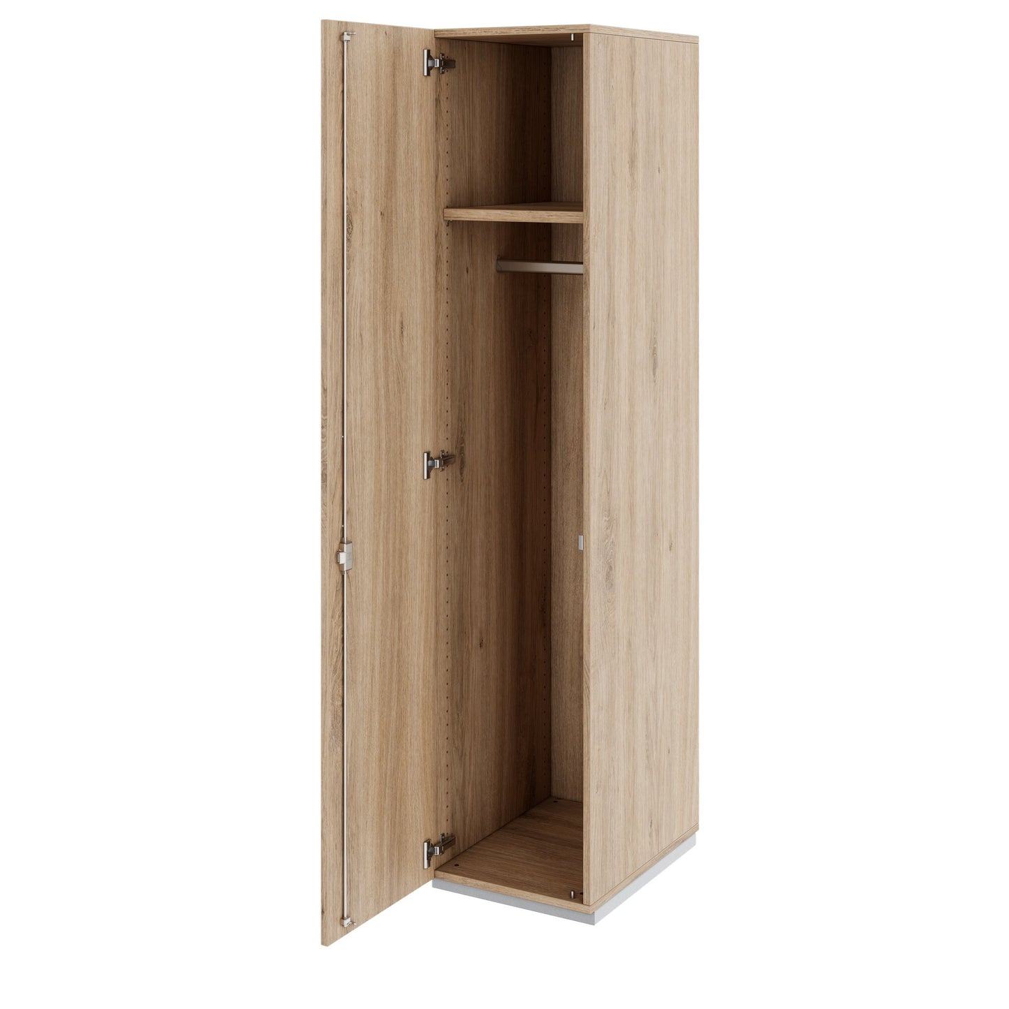 PRO Gabinetto di Cloakroom | 5 OH, 400 - 600 x 1880 mm, morbido, quercia naturale