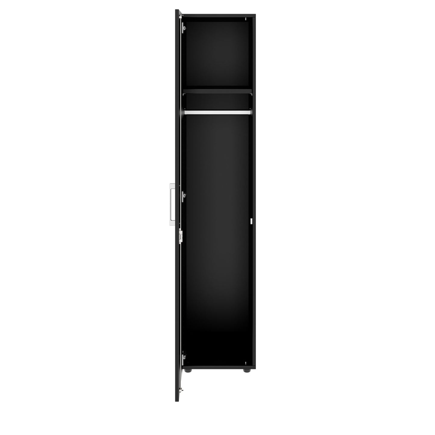 PRO Gabinetto di Cloakroom | 5 OH, 400 - 600 x 1880 mm, morbido, nero