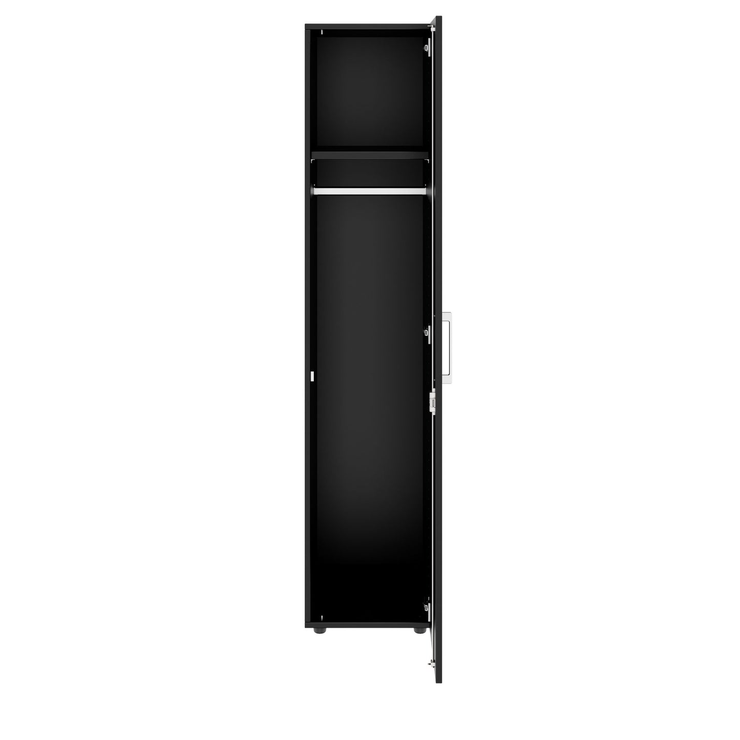 PRO Gabinetto di Cloakroom | 5 OH, 400 - 600 x 1880 mm, morbido, nero