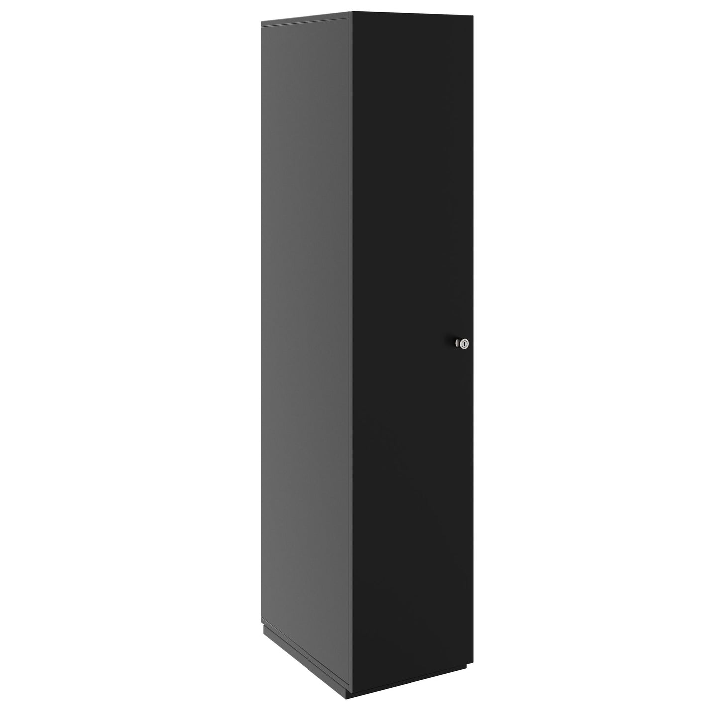 PRO Gabinetto di Cloakroom | 5 OH, 400 - 600 x 1880 mm, morbido, nero