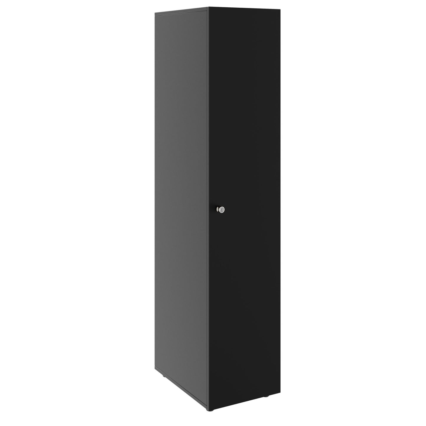 PRO Gabinetto di Cloakroom | 5 OH, 400 - 600 x 1880 mm, morbido, nero