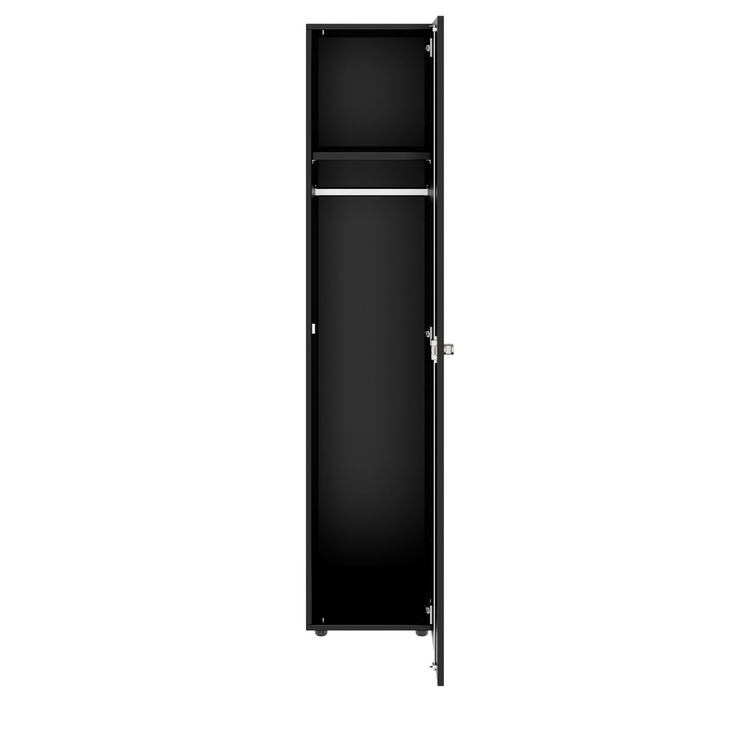 PRO Gabinetto di Cloakroom | 5 OH, 400 - 600 x 1880 mm, morbido, nero