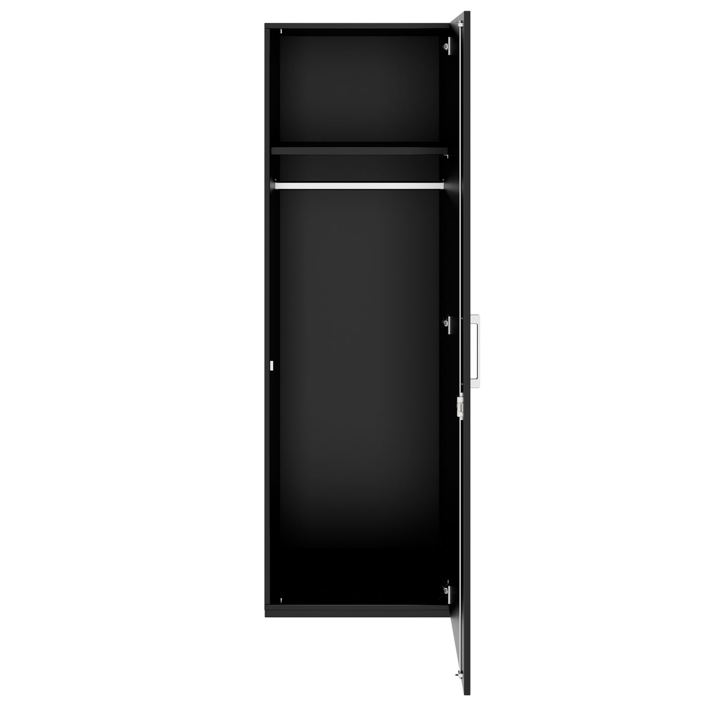 PRO Gabinetto di Cloakroom | 5 OH, 400 - 600 x 1880 mm, morbido, nero