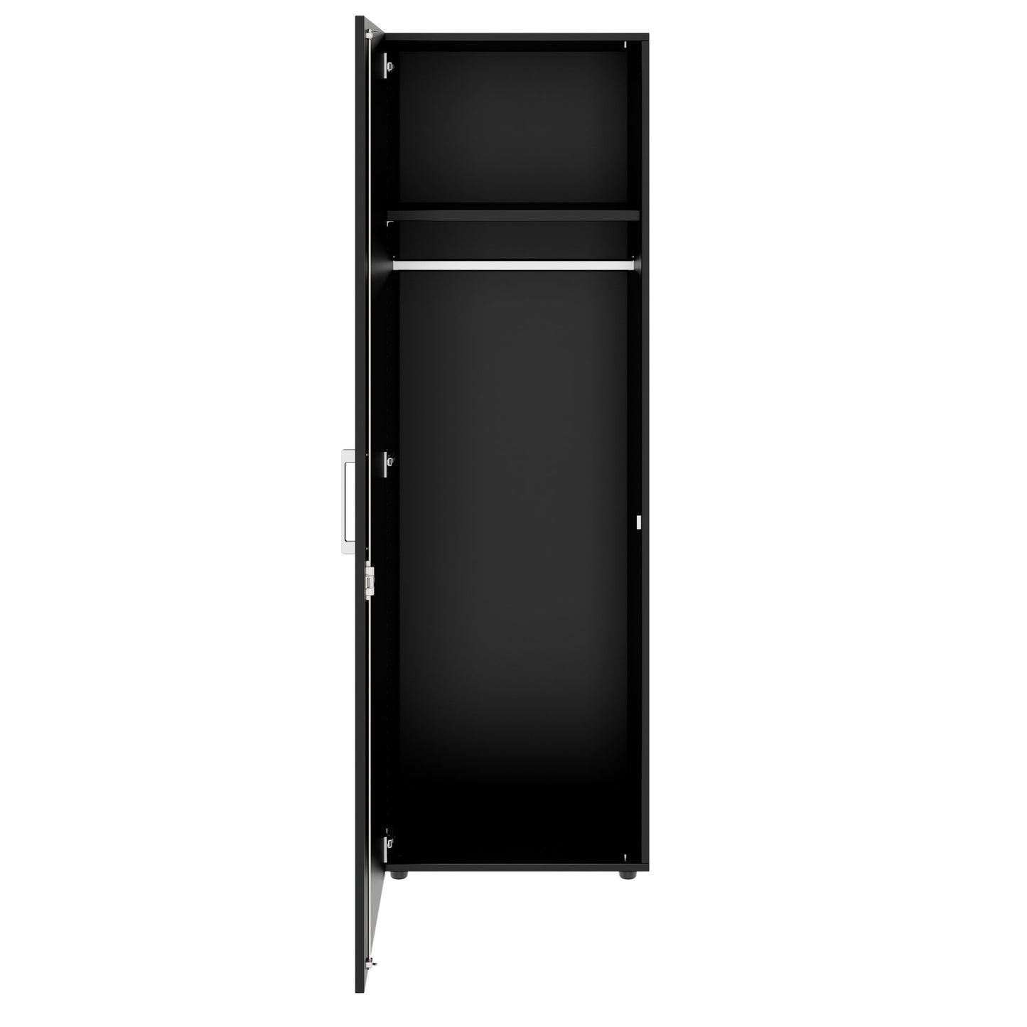 PRO Gabinetto di Cloakroom | 5 OH, 400 - 600 x 1880 mm, morbido, nero