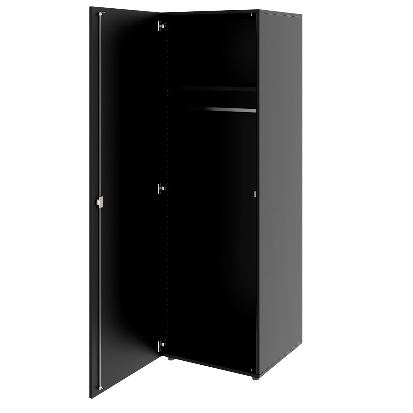 PRO Gabinetto di Cloakroom | 5 OH, 400 - 600 x 1880 mm, morbido, nero