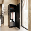 PRO Garderobenschrank | 5 OH, 400 - 600 x 1880 mm, Soft-Close, Schwarz - 15 Thumbnail Image
