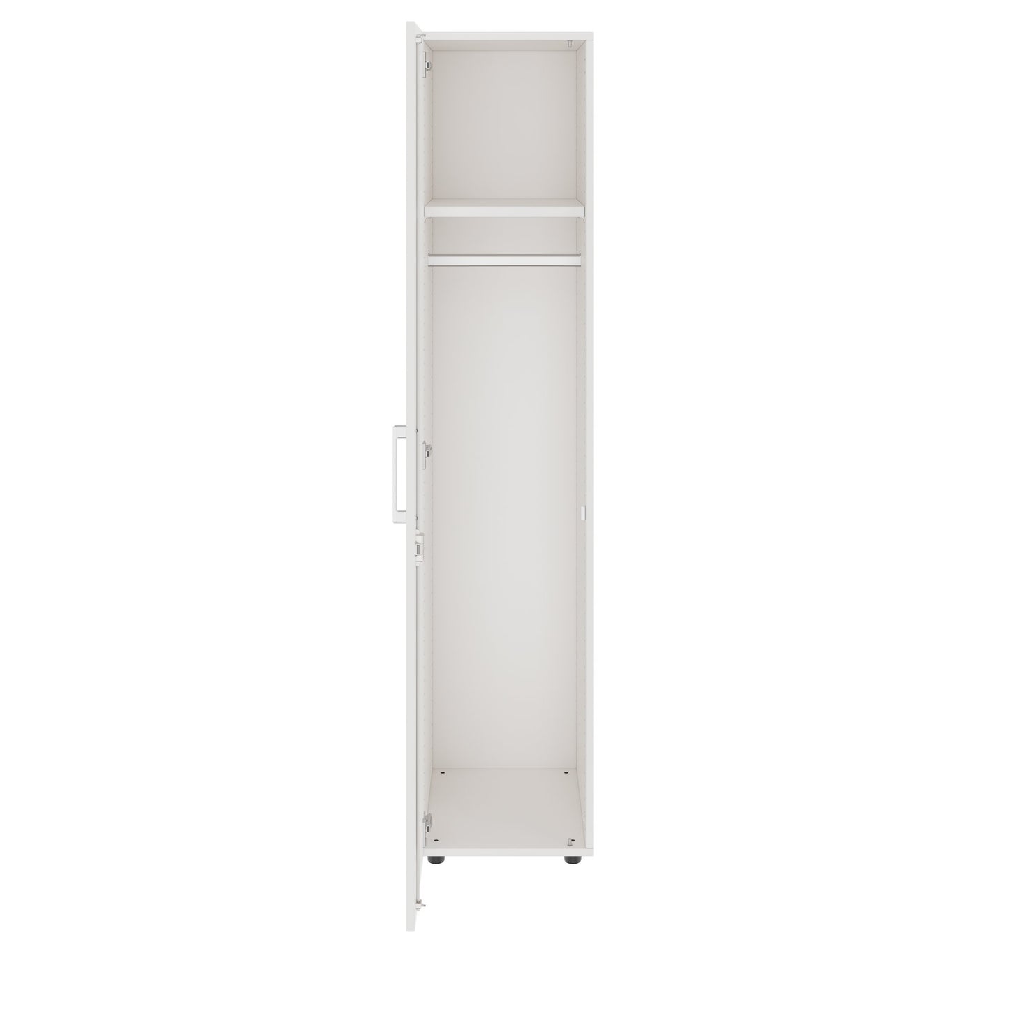 PRO Gabinetto di Cloakroom | 5 OH, 400 - 600 x 1880 mm, morbido, bianco