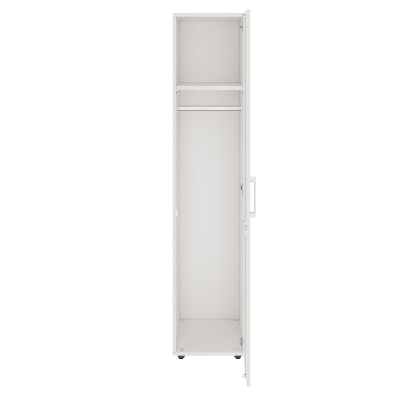 PRO Gabinetto di Cloakroom | 5 OH, 400 - 600 x 1880 mm, morbido, bianco